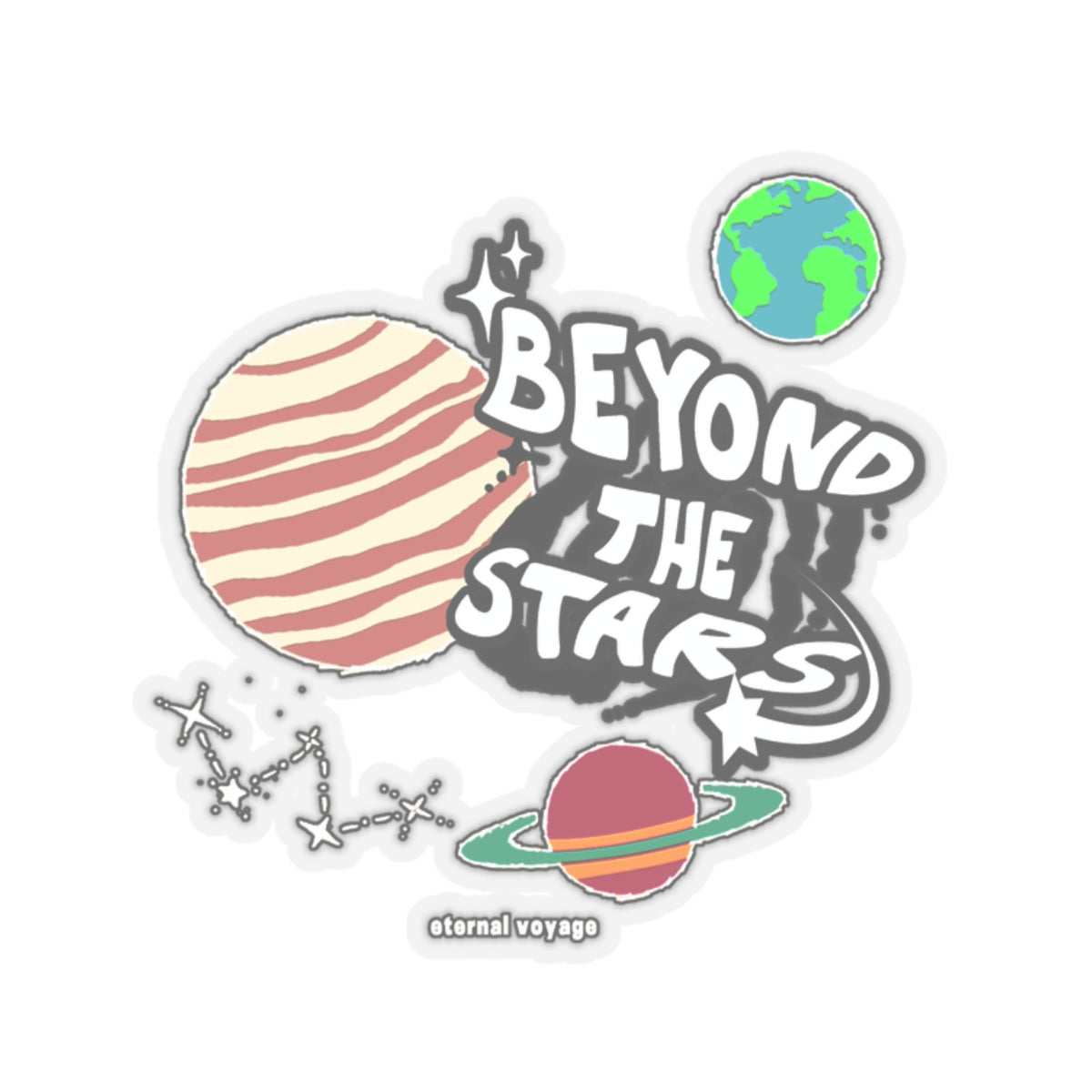 Beyond the stars sticker