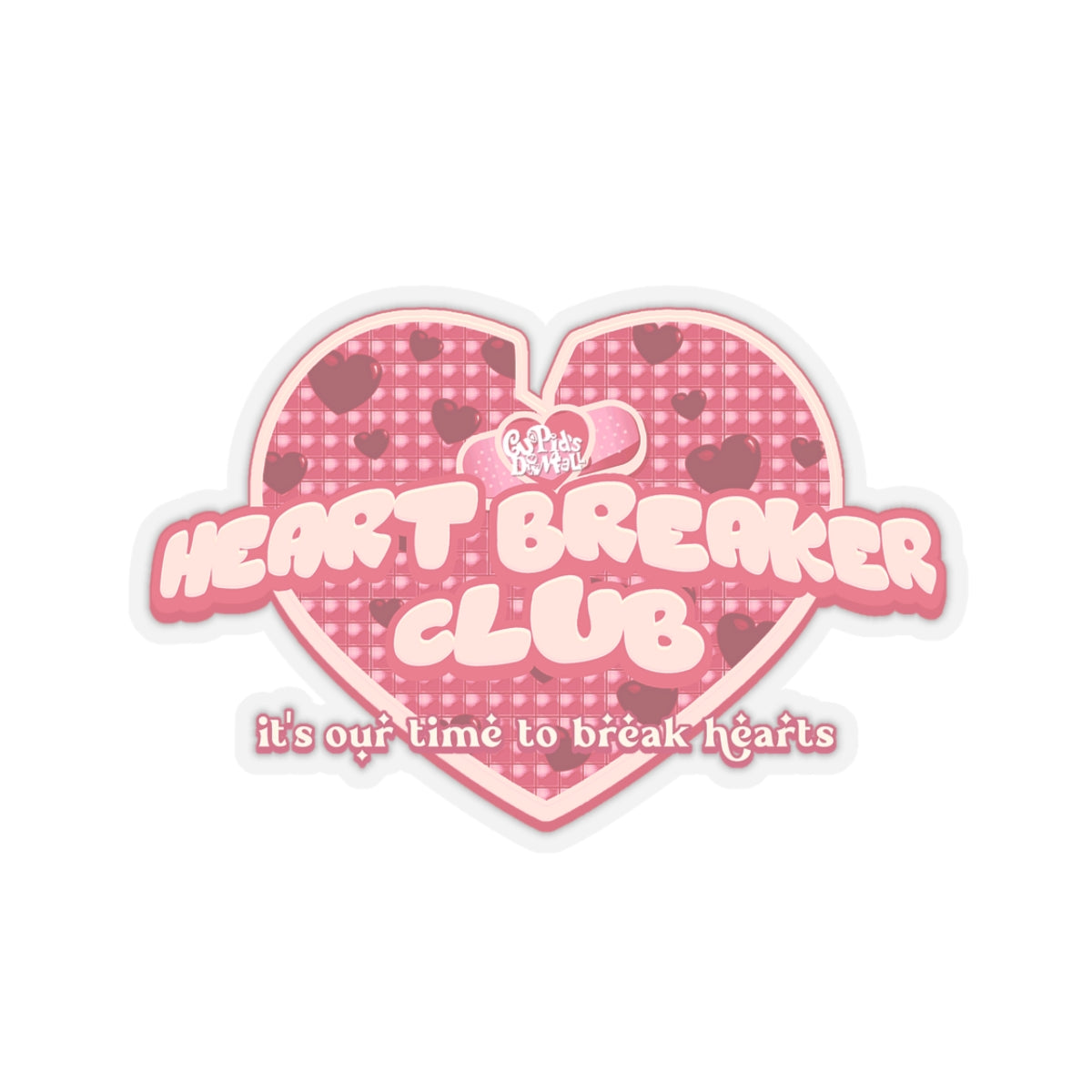 Heart Breaker Club Sticker