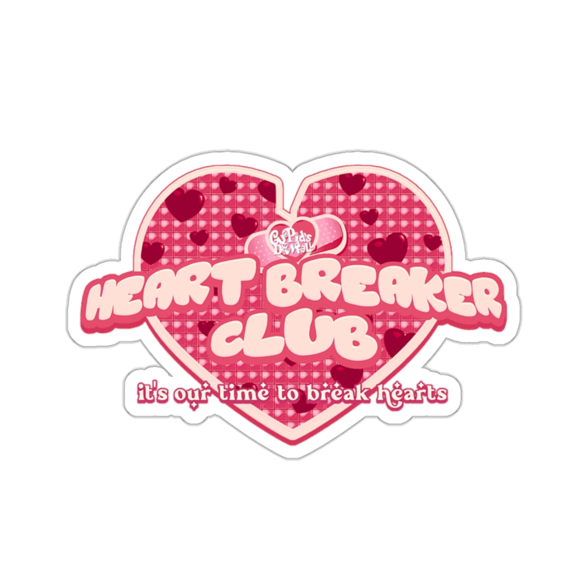 Heart Breaker Club Sticker