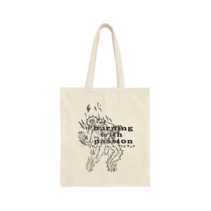 Burning with Passion Tote Bag