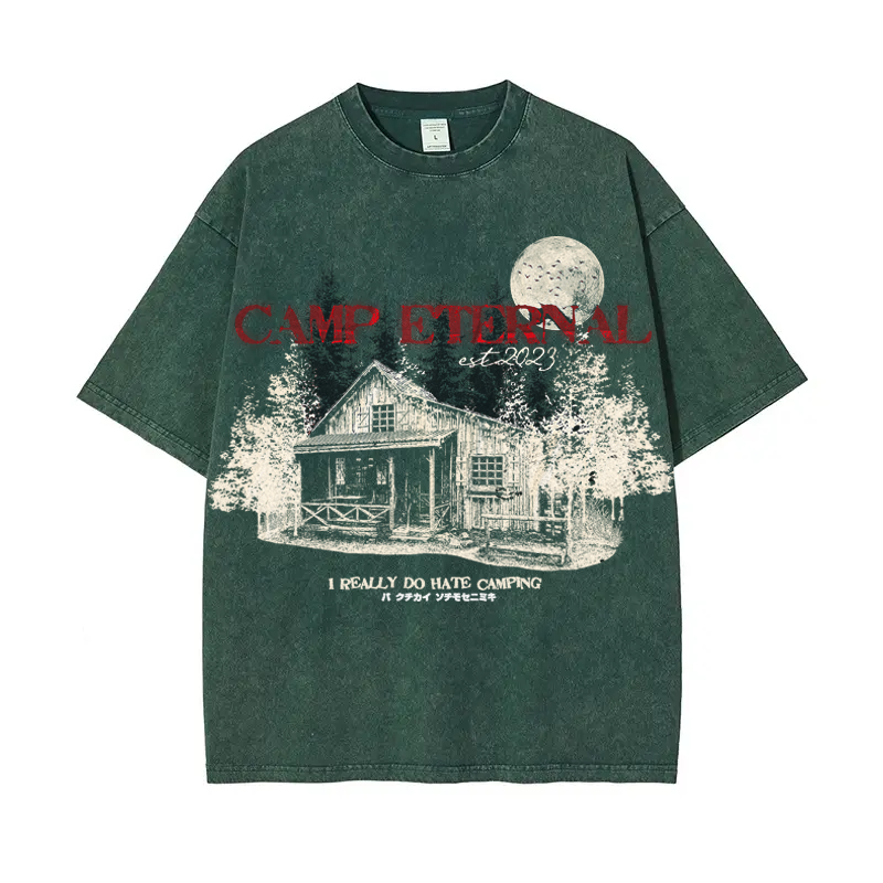 Camp Eternal Est Acid Wash Tee