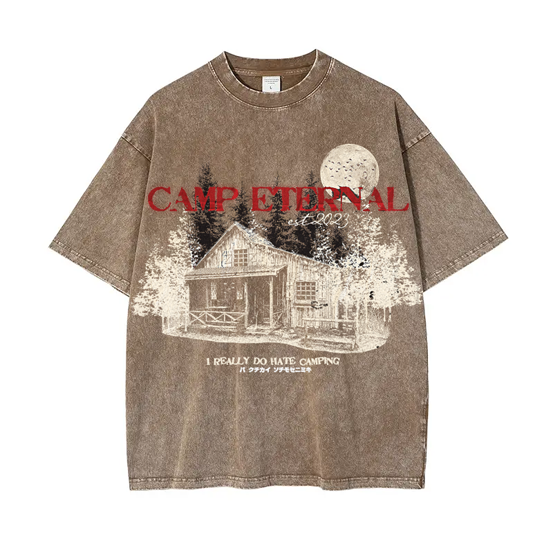 Camp Eternal Est Acid Wash Tee