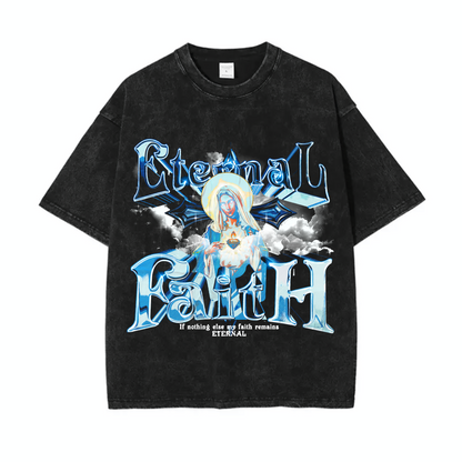 Eternal Faith Acid Wash Tee