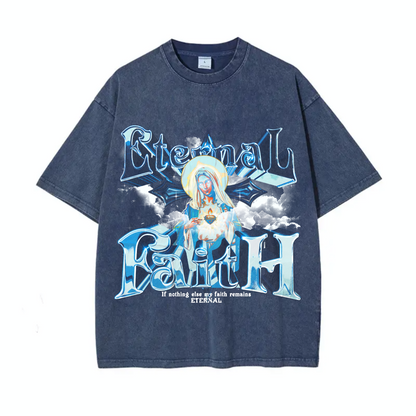 Eternal Faith Acid Wash Tee