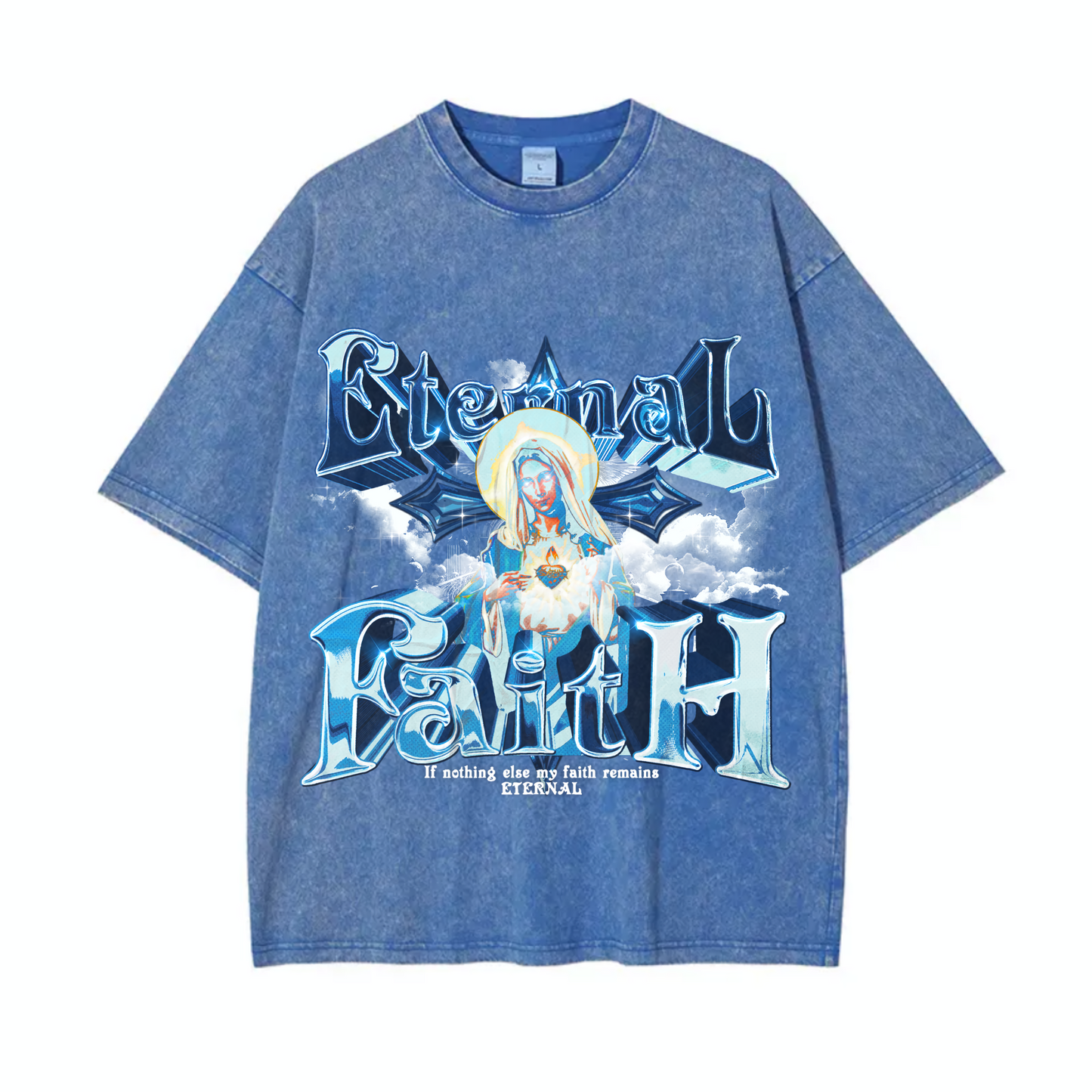 Eternal Faith Acid Wash Tee