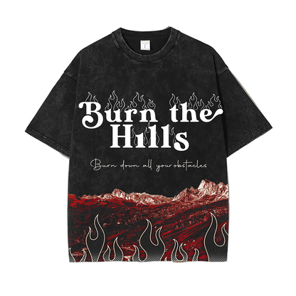 Burn the Hills Acid Wash Tee